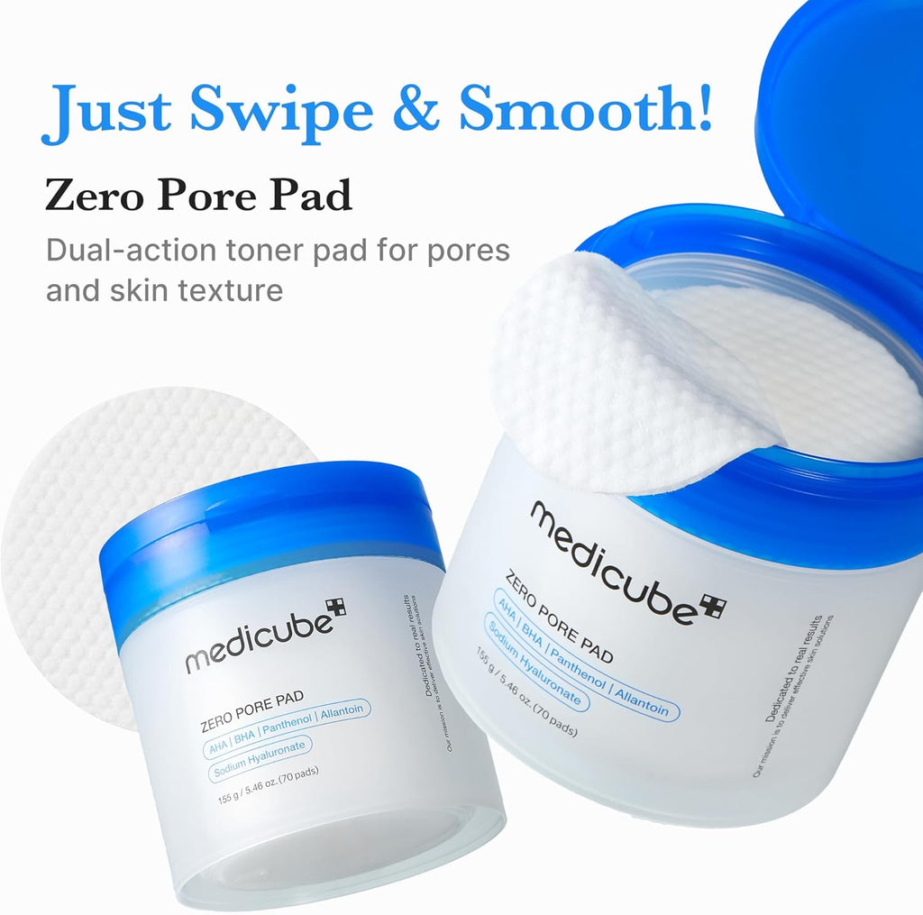 medicube Zero Pore Pad 2.0 – Exfoliating Toner Pads