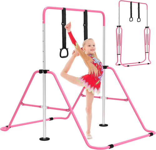 EVERYMILE Kids Gymnastics Bar – Adjustable & Foldable Home Training Bar
