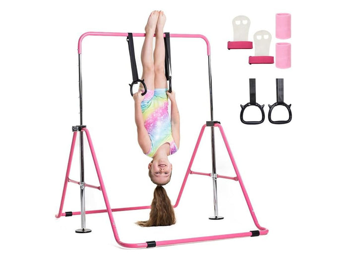 EVERYMILE Kids Gymnastics Bar – Adjustable & Foldable Home Training Bar